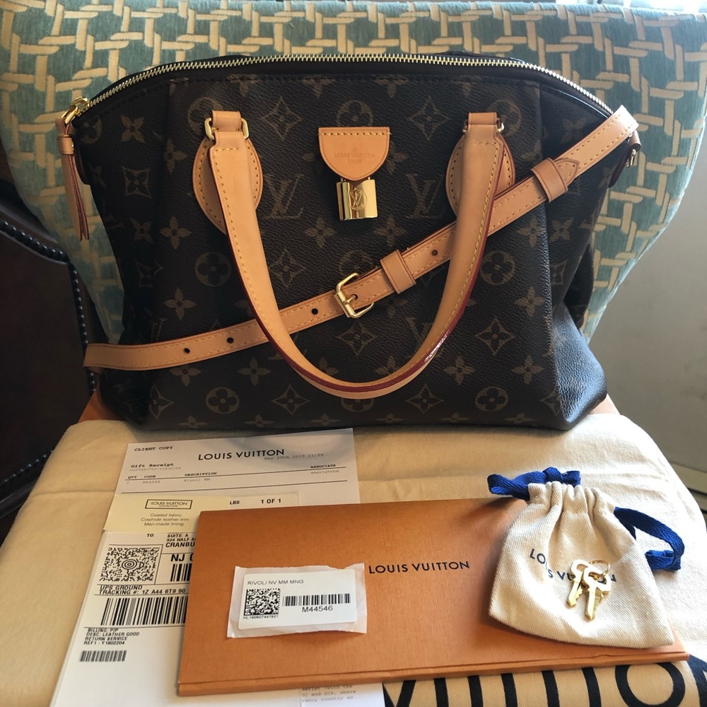 Louis Vuitton Like New Rivoli MM with Organizer